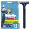 Gillette Sensor2 Pivoting Head + Lubrastrip Men's Disposable Razors, 12 Count view 1