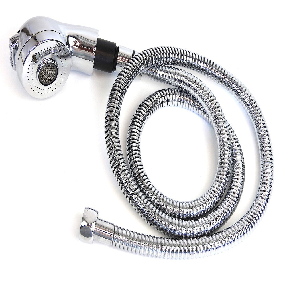 SHAMPOO BOWL FIXTURE CHROME SPRAYER HOSE AND HEAD