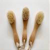 2 pcs/set Natural Boar Bristle Wooden Wood Facial Complexion Cleansing Brush - BEST way to Scrub, Wash, Exfoliate Deep Pores for Clean Healthy Skin -(Pack of 2) view 2