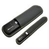 GERMANIKURE Black Glass Nail File & Pedicure Bar Set in Leather Sleeves - Ethically Made in Czech Republic - Professional Manicure & Pedicure Kit for Fingernail Care, Foot Callous & Dry Skin Removal view 2