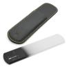 GERMANIKURE Black Glass Nail File & Pedicure Bar Set in Leather Sleeves - Ethically Made in Czech Republic - Professional Manicure & Pedicure Kit for Fingernail Care, Foot Callous & Dry Skin Removal view 3