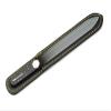 GERMANIKURE Black Glass Nail File & Pedicure Bar Set in Leather Sleeves - Ethically Made in Czech Republic - Professional Manicure & Pedicure Kit for Fingernail Care, Foot Callous & Dry Skin Removal view 4