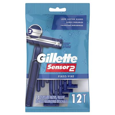 Gillette Sensor2 Disposable Razors, 12 Count