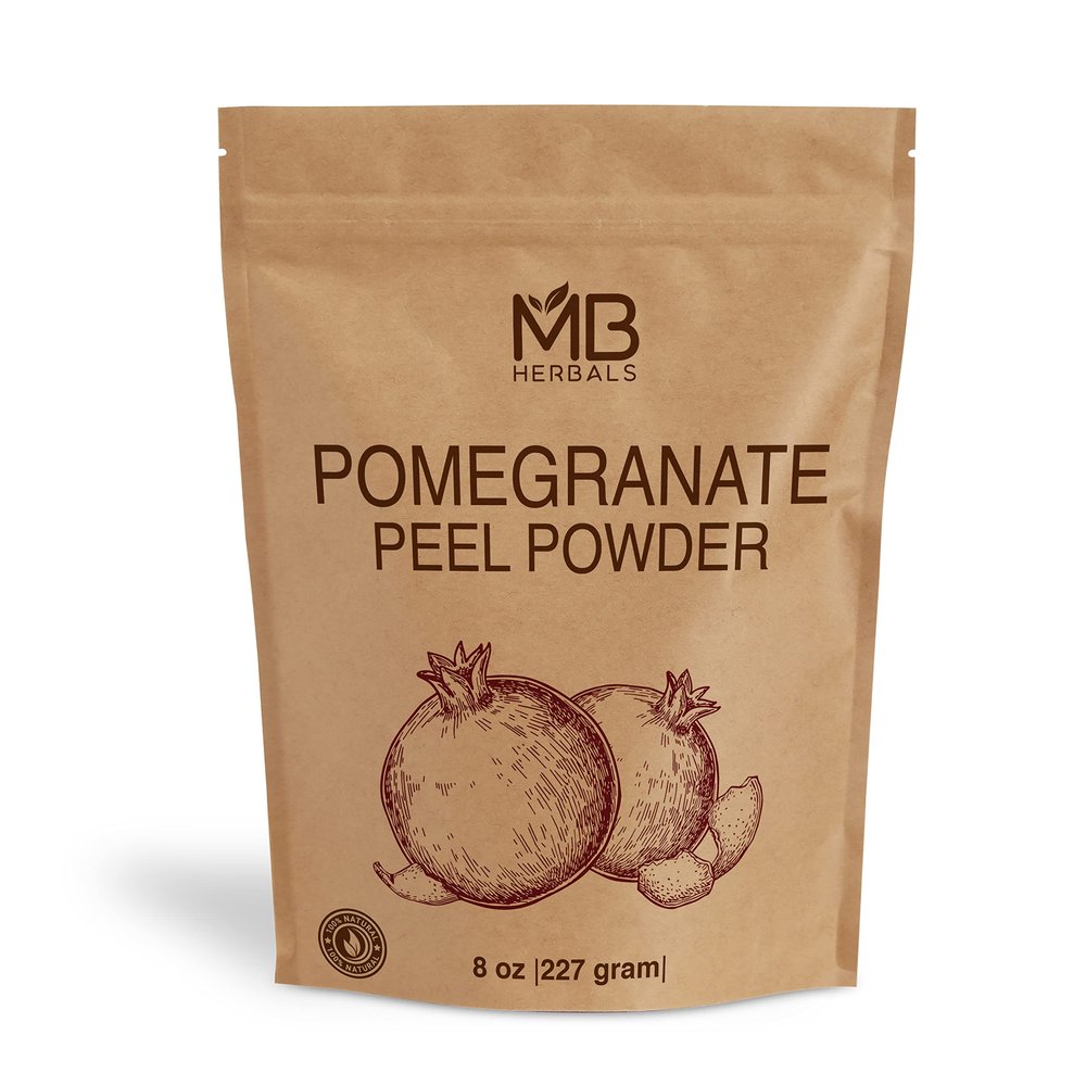 MB Herbals Pomegranate Peel Powder 8 oz / 227 Gram / 0.5 lb | For Face Packs | For External Use Only