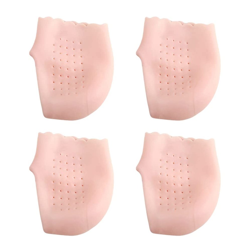 2 Pairs Plantar Heel Pad Heel Protectors Cracked Heels Heel Socks Foot Protectors for Feet Silicone Heel Protector Sleeve Silicone Gel High Heels Sole of Foot Women's