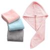 dalismotemp Hair Towel Wrap Turban Twist Drying Head Towel Water Absorbent Quick Dry Turban Wrap Hair Hat Bathing Shower Towel Cap Pink view 2