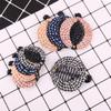 Fodattm Set of 4 Grid Style Wrapped Cloth Banana Hair Comb Hair Clip Women Plastic Fish Shape Hair Clincher Hairgrip Hair Jaw Clips (Small) view 4