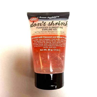 Aunt Jackie's Don't Shrink Flaxseed elongating curling gel Travel Size 3oz