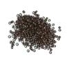 1000Pcs Screw Micro Rings Tube Aluminum Crimp Hair beads micro links 4.0MM for Pre Bonded Human Hair Feather Extensions hair tools (5# Brown) view 1