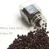 1000Pcs Screw Micro Rings Tube Aluminum Crimp Hair beads micro links 4.0MM for Pre Bonded Human Hair Feather Extensions hair tools (5# Brown) view 4