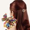 Set of 8 Mini Jaw Claw Clips Fashion Metal Alloy Rhinestone Hairpin Flower Barrette Accessories view 2