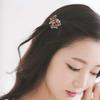 Set of 8 Mini Jaw Claw Clips Fashion Metal Alloy Rhinestone Hairpin Flower Barrette Accessories view 3