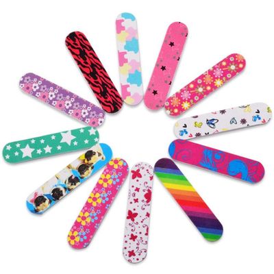 XINGZI 20-Pack Mini Nail Files - Double-Sided Emery Boards & Buffers for Manicure & Pedicure, DIY Nail Tools for Women & Girls (Random Colors)