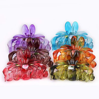 Magik 6~12 Pack Women Plastic Large Hair Claws Hair Clips Jumbo Various Styles Tortoise (12 Pack, 5 Assorted)