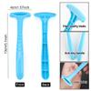AKOAK 2 PCS Plastic Portable Pedicure Scraper, Removes Heel Calluses and Dead Skin, Skin Care Tool - Makes Rough Feet Smooth Almost Instantly (Blue) view 2