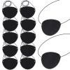 YGDZ Eye Patch, 12pcs Soft Felt Eye Patches for Adults Kids, Adjustable Single Eye Mask for Lazy Eye, Black view 1
