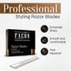 Facn Professional Hair Styling Razor Replacement Blades, Faether Razor Blades for Thinning Texturizing Layering Cutting Hair, Premium Platinum Japanese Stainless Steel for Salon Hairstyling- 10 Count view 2