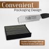 Facn Professional Hair Styling Razor Replacement Blades, Faether Razor Blades for Thinning Texturizing Layering Cutting Hair, Premium Platinum Japanese Stainless Steel for Salon Hairstyling- 10 Count view 4