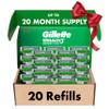 Gillette Mach3 Sensitive Mens Razor Blade Refills, 20 Count, Designed for Sensitive Skin view 1