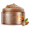 BIOAQUA Body Scrub Shea Butter Almond Cucumber Strong Moisturizing Hydrating Cleaning Skin Long Lasting Nourishment Smoothing Essence (ALMOND) view 1