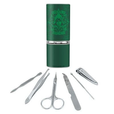 Arrow TV Series Emerald Archer Stainless Steel Manicure Pedicure Grooming Beauty Care Travel Kit