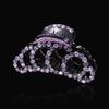 Elegant Large Fancy Rhinestones Hair Claw Clips for Thick Hair Women Crystal Non-Slip Hair Jaw Clip (Violet) view 2