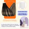 Full Shine Human Hair Tape in Extensions 14 Inch Color 1B/27/1B Black With Blonde Straight Seamless Remy Tape Ins Human Hair Extensions Balayage 20PCS Extensions for Women Real Hair 50g for Party view 4