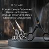 Ontaki Mustache Scissors - 5-Inch, Black - Bevel-Edge Precision & Beard Trimming Scissors - Complete Kit with Mustache Comb & Beard Comb view 4