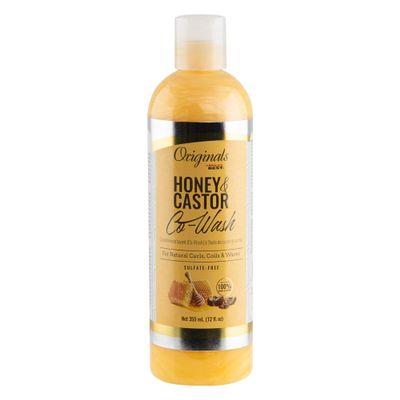 Africa's Best Originals by and Castor Hair Co-Wash for Natural Curls, Coils and Waves, Sulfate-Free, Honey 12 Fl Oz