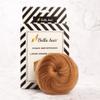 Bella Hair 100% Human Hair Bun Extension Donut Scrunchies Hairpiece for Both Women and Men Instant Up-Do Fake Bun Chignon (#27 Strawberry Blonde/Light Butterscotch Blonde) view 2