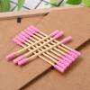 AKOAK 100 Pcs/set Colorful Double Head Spiral Cotton Swabs, Ear Picking Cotton Swabs, Makeup Remover Sanitary Swabs (Pink) view 2