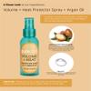 PURE CODE Volume + Heat Protector Spray with Argan Oil-Protects Hair Up To 450 F Against Curling Irons & Blow Dryers - Argan Oil Hair Treatment Spray - Made in USA 3.3 view 2