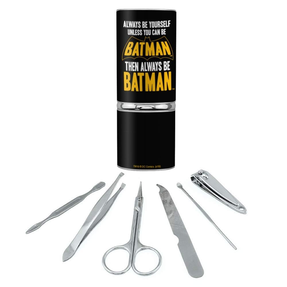 Batman Be Batman Stainless Steel Manicure Pedicure Grooming Beauty Care Travel Kit
