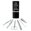 Batman Keep Calm and Call Stainless Steel Manicure Pedicure Grooming Beauty Care Travel Kit view 1