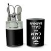 Batman Keep Calm and Call Stainless Steel Manicure Pedicure Grooming Beauty Care Travel Kit view 2