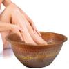 Rainbow Fire Treated Copper Foot Rub Pedicure Bowl view 1