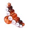 2 Pcs Set Small and Big Imitation pearls Plastic Claw Clip Hair Clip Hairpins Fashion Headwear Hair Accessories for Women (B#) view 4