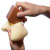 MartiniSPA Exfoliating Body & Shower Sponge with Soap Pocket. All Natural Italian Deep Cleansing Sponge with Soap Saver Pouch & Hand Strap for Men & Women - Use in Shower or Bath - 2 Units/Beige Color view 2