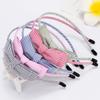 5PCS Cloth Bowknot Hair Band Headband Hair Hoop for Women Sweet Stripe Head Wrap view 2