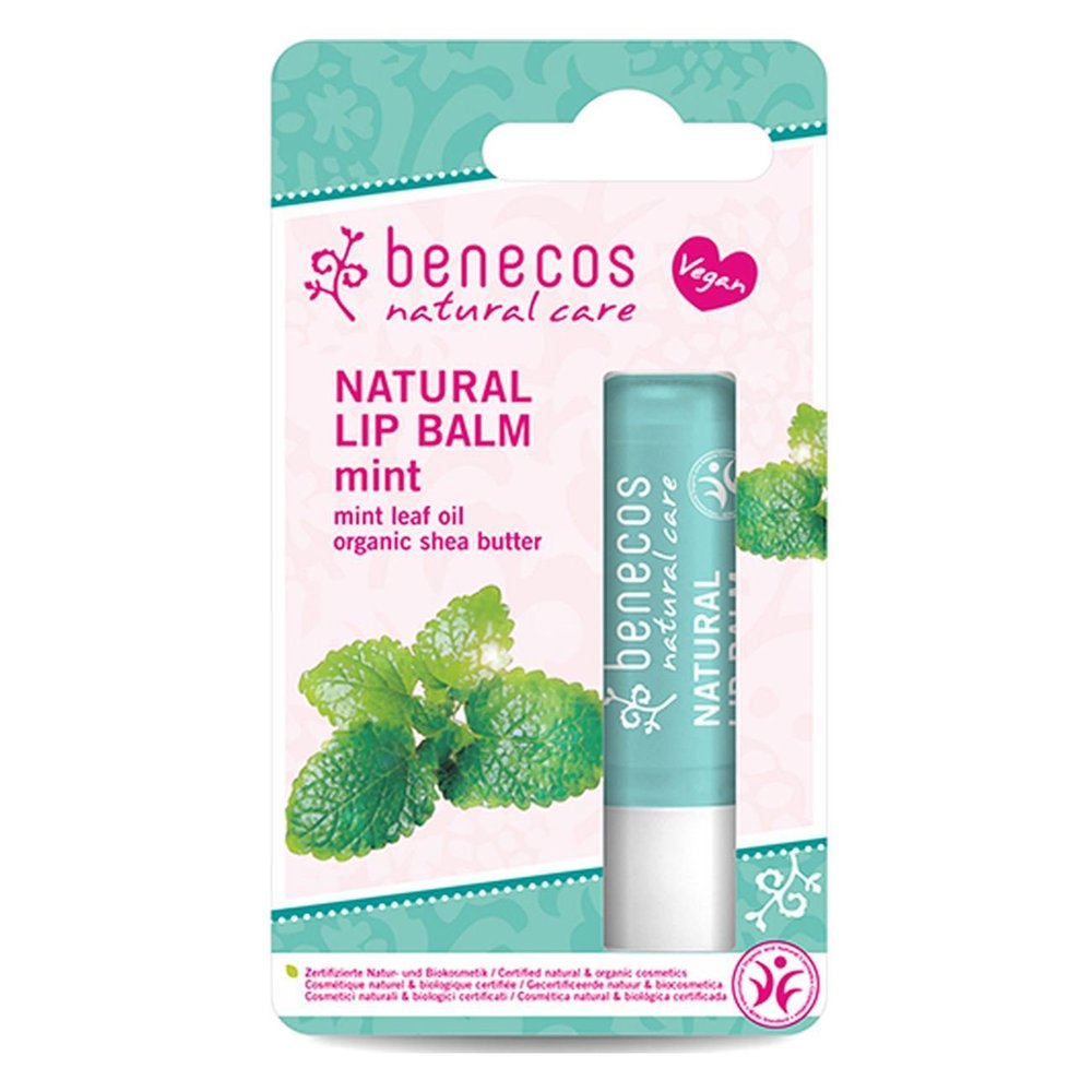 2 x Benecos Natural Lip Balm Mint 4,8g