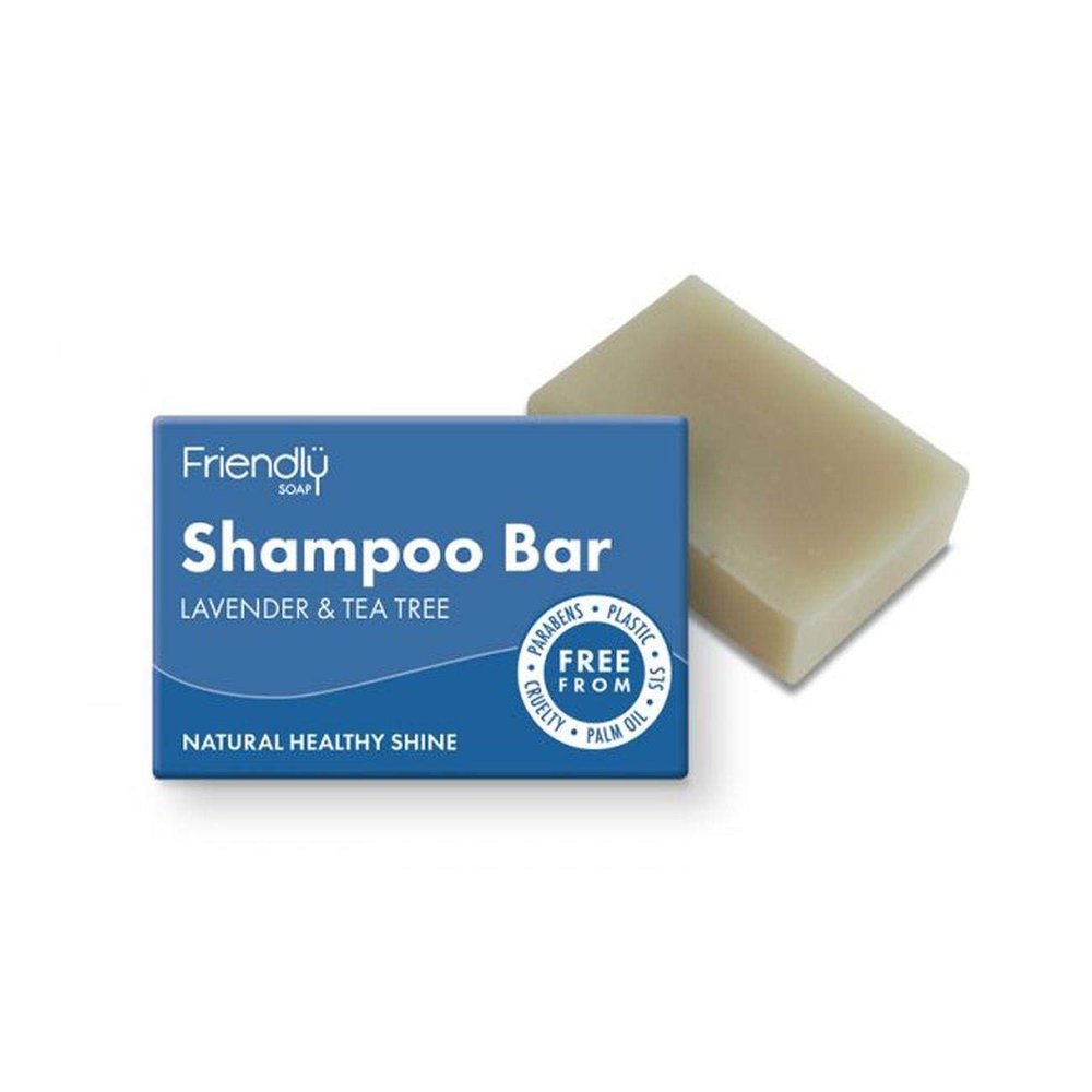 2 x Friendly Soap Natural Shampoo Bar Lavender and Tea Tree 95g