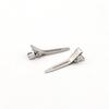 100pcs 4.5cm Single Prong Curl Clips - Silver Metal Alligator Hair Pins for Hair Extension view 2