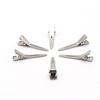 100pcs 4.5cm Single Prong Curl Clips - Silver Metal Alligator Hair Pins for Hair Extension view 4