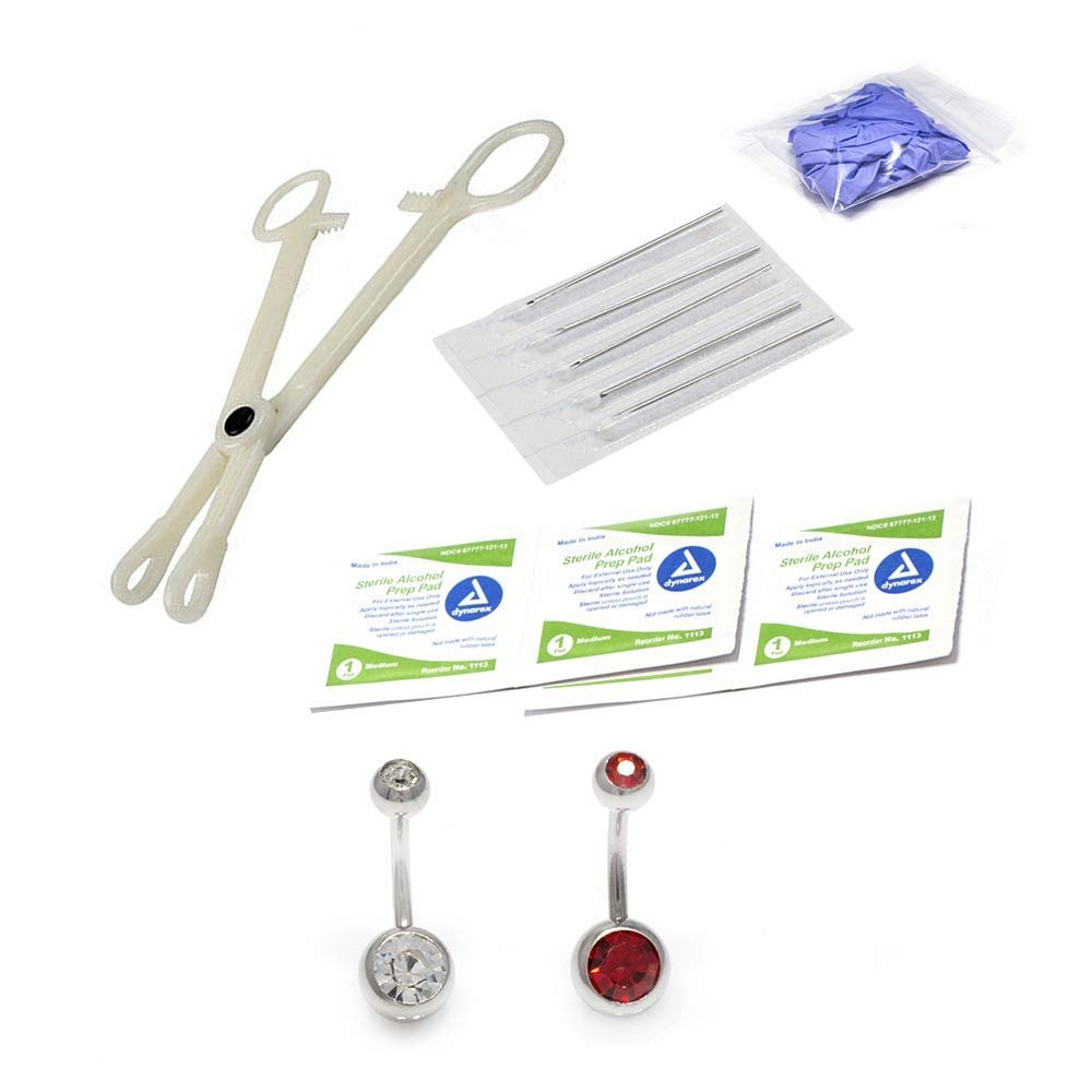 Belly Ring Piercing Kit 13 Pieces