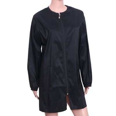 Beaupretty Salon Client Capes Gown Robes with Sleeves Waterproof Zipper Hair Salon Smock for Women Men(M)