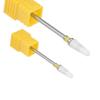 uxcell 2pcs Ceramic Nail Drill Bits 3/32 Inch (Extra Fine Grit) for Manicure Pedicure Nail Electric Drilling view 1