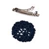 1Pcs Women Rhinestone Satin Bow Barrette Hair Bun Cover Barrettes Net Snood Hairnet Bowknot Decor French Hair Clip Women Girls Hair Accessories view 4