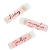 Andaz Press Blush Pink Rose Elegant Bridal Shower Engagement Party, Lip Balm Chapstick Favors, Kissing The Single Life Goodbye, 12-Pack, Bridal Shower Bachelorette Party Favors Bachelorette Chapstick view 4