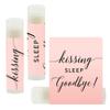 Andaz Press Blush Pink Rose Elegant Party Baby Shower Collection, Lip Balm Chapstick Favors, Kissing Sleep Goodbye!, 12-Pack, Baby Shower Sip and See Party Favors Decor view 1