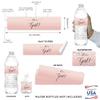 Andaz Press Blush Pink Rose Elegant Party Baby Shower Collection, Waterproof Water Bottle Labels, It's a Girl!, 20-Pack, Party Favors Decor Gift Ideas view 2